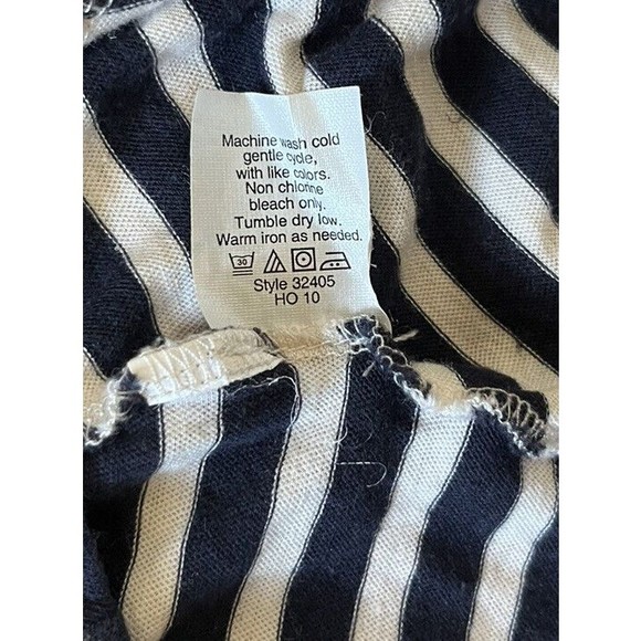 J Crew Black And White Striped Long Tank Top Size XS - Picture 10 of 10